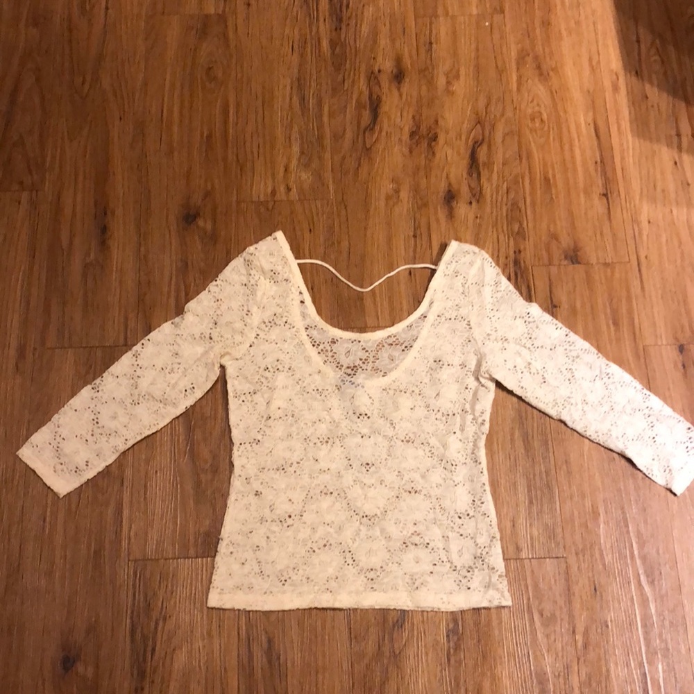 Charlotte Russe lace top- XL